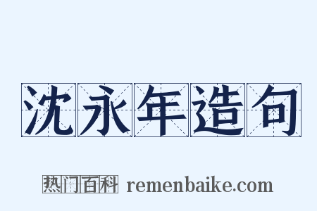 沈永年造句是什么意思的图片